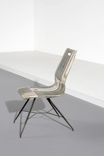 BUZZI TOMASO (1900 - 1981) : attribuito. Coppia di sedie  - Asta Asta 364 | DESIGN E ARTI DECORATIVE DEL NOVECENTO - DESIGN (Online) Online - Associazione Nazionale - Case d'Asta italiane