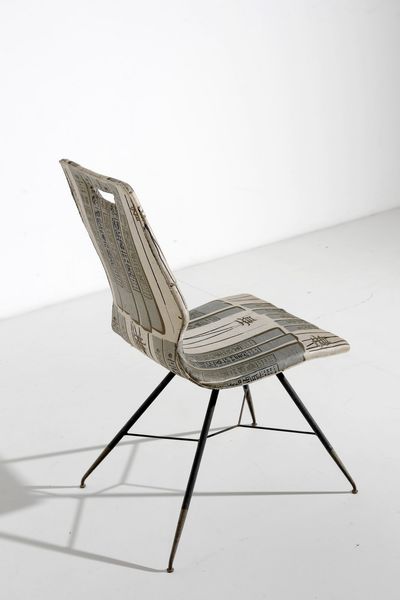 BUZZI TOMASO (1900 - 1981) : attribuito. Coppia di sedie  - Asta Asta 364 | DESIGN E ARTI DECORATIVE DEL NOVECENTO - DESIGN (Online) Online - Associazione Nazionale - Case d'Asta italiane