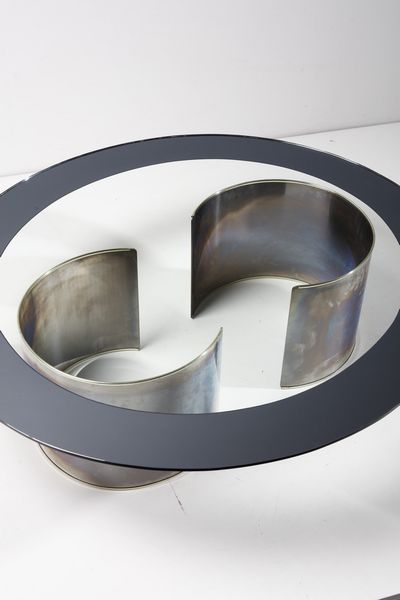 CACCIA DOMINIONI LUIGI (n. 1913) : Tavolino da salotto T20 Fascia Specchiata per Azucena  - Asta Asta 364 | DESIGN E ARTI DECORATIVE DEL NOVECENTO - DESIGN (Online) Online - Associazione Nazionale - Case d'Asta italiane