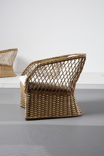 MANIFATTURA ITALIANA : Quattro poltrone  - Asta Asta 364 | DESIGN E ARTI DECORATIVE DEL NOVECENTO - DESIGN (Online) Online - Associazione Nazionale - Case d'Asta italiane