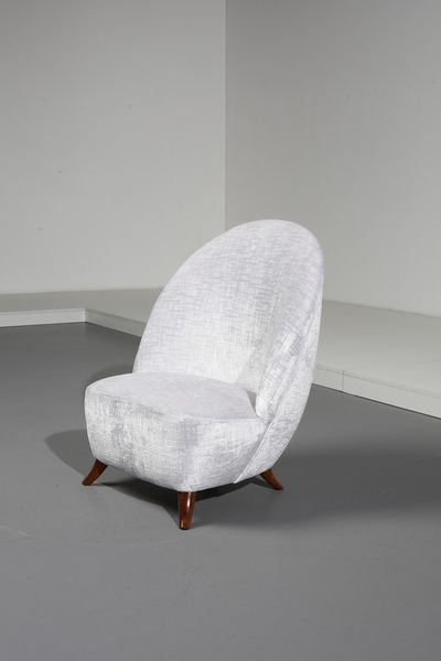 ULRICH GUGLIELMO (1904 - 1977) : attribuito. Coppia di poltrone  - Asta Asta 364 | DESIGN E ARTI DECORATIVE DEL NOVECENTO - DESIGN (Online) Online - Associazione Nazionale - Case d'Asta italiane