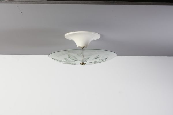 CHIESA PIETRO (1892 - 1948) : Lampada a plafoniera per Fontana Arte  - Asta Asta 364 | DESIGN E ARTI DECORATIVE DEL NOVECENTO - DESIGN (Online) Online - Associazione Nazionale - Case d'Asta italiane