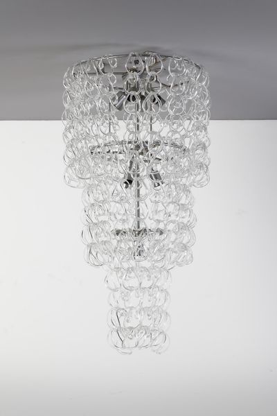 MANGIAROTTI ANGELO (1921 - 2012) : Lampada a sospensione Giogali per Vistosi  - Asta Asta 364 | DESIGN E ARTI DECORATIVE DEL NOVECENTO - DESIGN (Online) Online - Associazione Nazionale - Case d'Asta italiane