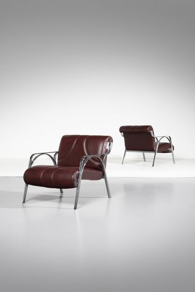 GREGOTTI VITTORIO (1927 - 2020) : attribuito. Coppia di poltrone  - Asta Asta 364 | DESIGN E ARTI DECORATIVE DEL NOVECENTO - DESIGN (Online) Online - Associazione Nazionale - Case d'Asta italiane