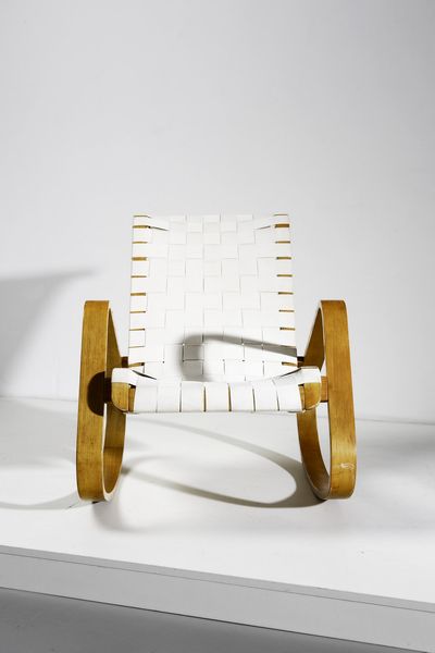 CRASSEVIG LUIGI : Poltrona a dondolo WO  - Asta Asta 364 | DESIGN E ARTI DECORATIVE DEL NOVECENTO - DESIGN (Online) Online - Associazione Nazionale - Case d'Asta italiane