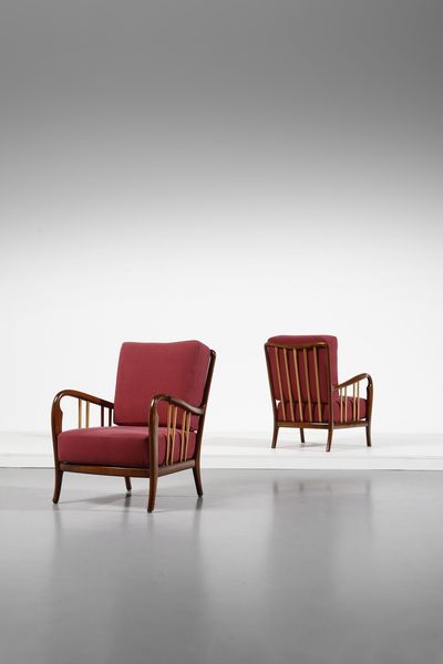 MANIFATTURA ITALIANA : Coppia di poltrone  - Asta Asta 364 | DESIGN E ARTI DECORATIVE DEL NOVECENTO - DESIGN (Online) Online - Associazione Nazionale - Case d'Asta italiane
