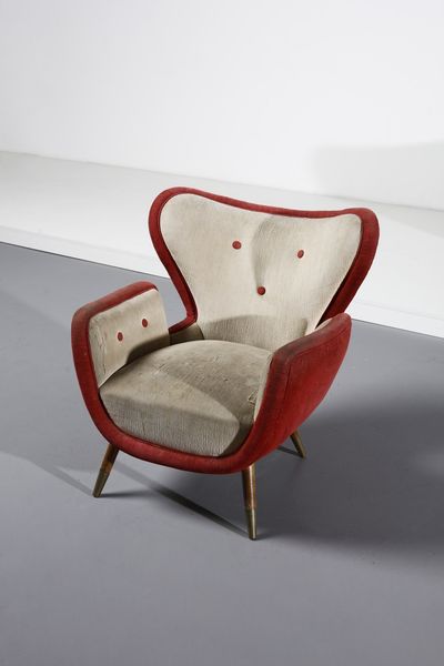 MANIFATTURA ITALIANA : Coppia di poltrone  - Asta Asta 364 | DESIGN E ARTI DECORATIVE DEL NOVECENTO - DESIGN (Online) Online - Associazione Nazionale - Case d'Asta italiane