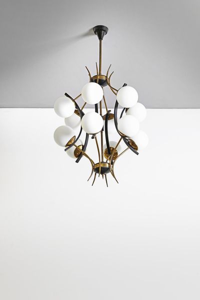 STILNOVO : Lampada a sospensione  - Asta Asta 364 | DESIGN E ARTI DECORATIVE DEL NOVECENTO - DESIGN (Online) Online - Associazione Nazionale - Case d'Asta italiane