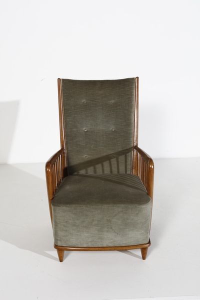 BUFFA PAOLO (1903 - 1970) : attributo. Poltrona  - Asta Asta 364 | DESIGN E ARTI DECORATIVE DEL NOVECENTO - DESIGN (Online) Online - Associazione Nazionale - Case d'Asta italiane