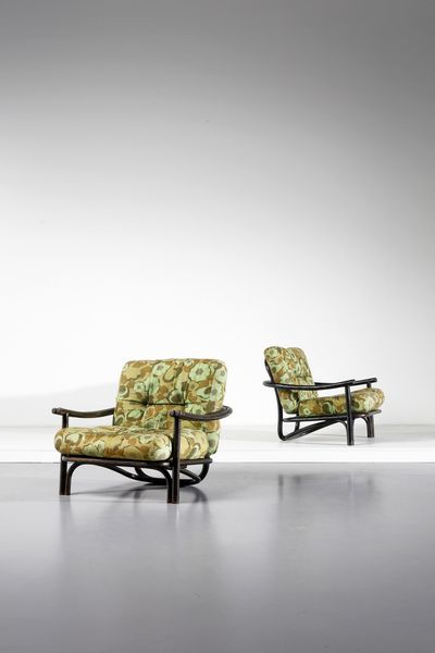LORENZO FORGES DAVANZATI (n. 1929) : Coppia di poltrone 883 per Bonacina 1889  - Asta Asta 364 | DESIGN E ARTI DECORATIVE DEL NOVECENTO - DESIGN (Online) Online - Associazione Nazionale - Case d'Asta italiane