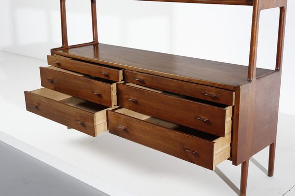 WEGNER HANS JORGEN (1914 - 2007) : Mobile con alzata da soggiorno RY24 per RY Mobbler  - Asta Asta 364 | DESIGN E ARTI DECORATIVE DEL NOVECENTO - DESIGN (Online) Online - Associazione Nazionale - Case d'Asta italiane