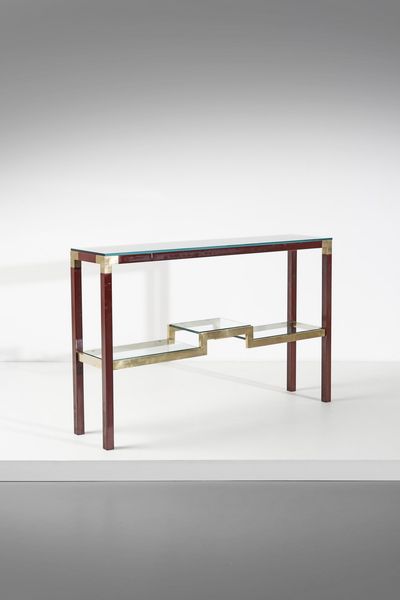 PETTI SANDRO (n. 1927) : Consolle serie Canton per Angolometallarte  - Asta Asta 364 | DESIGN E ARTI DECORATIVE DEL NOVECENTO - DESIGN (Online) Online - Associazione Nazionale - Case d'Asta italiane