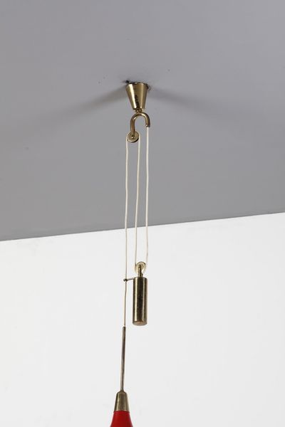 LELII ANGELO (1911 - 1979) : Lampada a sospensione per Arredoluce, Monza  - Asta Asta 364 | DESIGN E ARTI DECORATIVE DEL NOVECENTO - DESIGN (Online) Online - Associazione Nazionale - Case d'Asta italiane