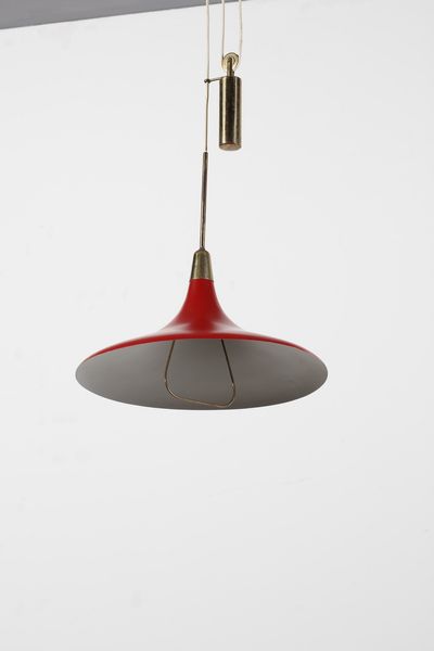 LELII ANGELO (1911 - 1979) : Lampada a sospensione per Arredoluce, Monza  - Asta Asta 364 | DESIGN E ARTI DECORATIVE DEL NOVECENTO - DESIGN (Online) Online - Associazione Nazionale - Case d'Asta italiane