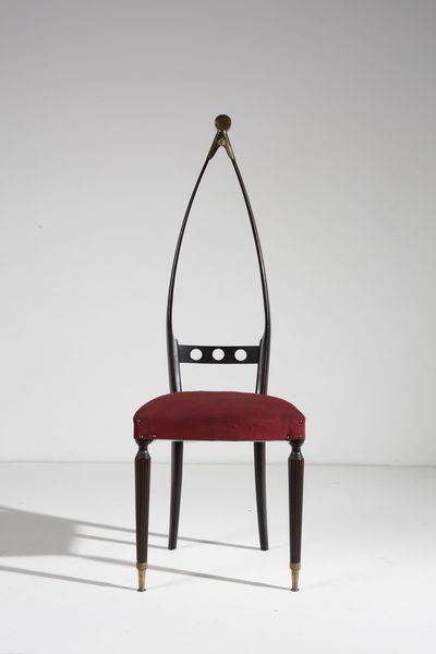 POZZI E VERGA : Coppia di sedie  - Asta Asta 364 | DESIGN E ARTI DECORATIVE DEL NOVECENTO - DESIGN (Online) Online - Associazione Nazionale - Case d'Asta italiane