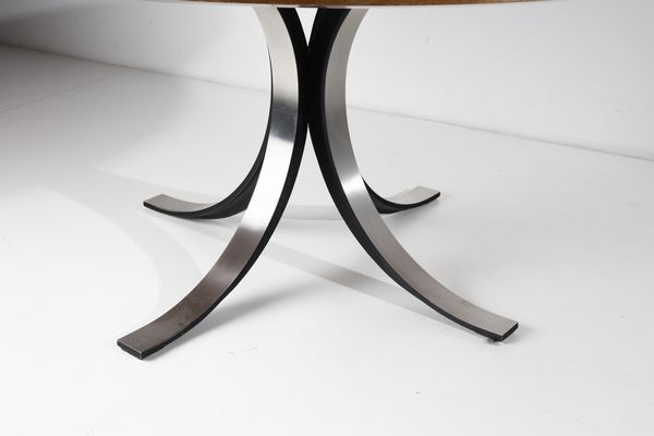 OSVALDO BORSANI (1911-1985) & EUGENIO GERLI (n. 1923) : Tavolo T69  per Tecno  - Asta Asta 364 | DESIGN E ARTI DECORATIVE DEL NOVECENTO - DESIGN (Online) Online - Associazione Nazionale - Case d'Asta italiane