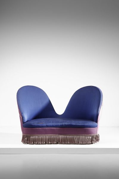 CESARE LACCA & FEDE CHETI : Divanetto  - Asta Asta 364 | DESIGN E ARTI DECORATIVE DEL NOVECENTO - DESIGN (Online) Online - Associazione Nazionale - Case d'Asta italiane