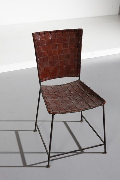 RIETI FABIO (n. 1925) : attribuito. Otto sedie  - Asta Asta 364 | DESIGN E ARTI DECORATIVE DEL NOVECENTO - DESIGN (Online) Online - Associazione Nazionale - Case d'Asta italiane