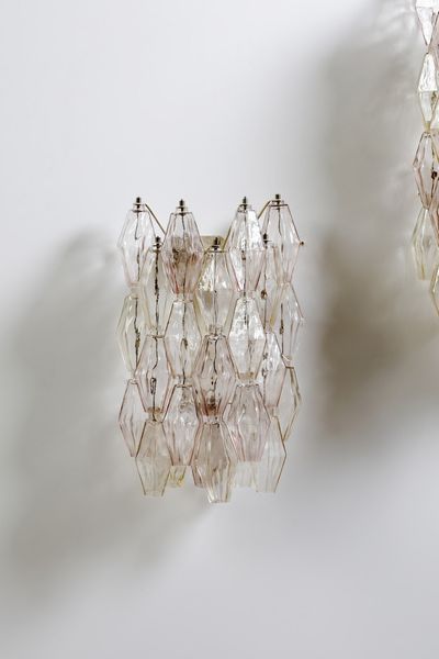 SCARPA CARLO (1906 - 1978) : Coppia di applique Poliedri per Venini  - Asta Asta 364 | DESIGN E ARTI DECORATIVE DEL NOVECENTO - DESIGN (Online) Online - Associazione Nazionale - Case d'Asta italiane