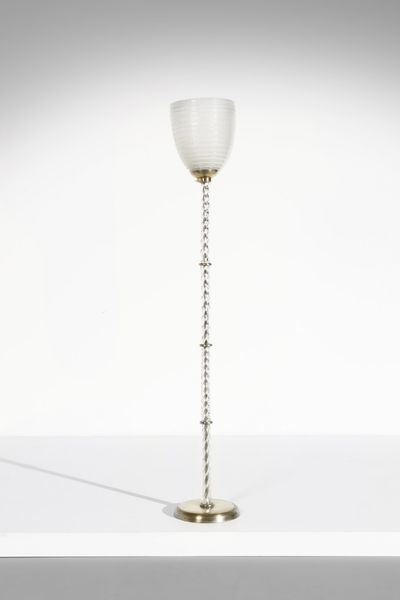 VENINI : attribuito. Lampada da terra  - Asta Asta 364 | DESIGN E ARTI DECORATIVE DEL NOVECENTO - DESIGN (Online) Online - Associazione Nazionale - Case d'Asta italiane