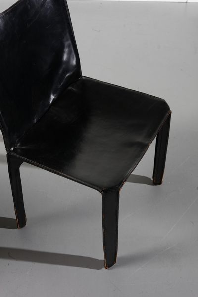 BELLINI MARIO (n. 1935) : Quattro sedie CAB per Cassina  - Asta Asta 364 | DESIGN E ARTI DECORATIVE DEL NOVECENTO - DESIGN (Online) Online - Associazione Nazionale - Case d'Asta italiane