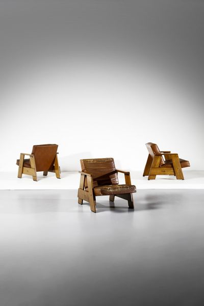 MANIFATTURA BRASILIANA : Tre poltrone  - Asta Asta 364 | DESIGN E ARTI DECORATIVE DEL NOVECENTO - DESIGN (Online) Online - Associazione Nazionale - Case d'Asta italiane