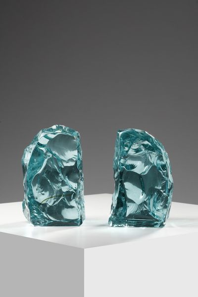 FONTANA ARTE : Coppia di fermalibri  - Asta Asta 364 | DESIGN E ARTI DECORATIVE DEL NOVECENTO - DESIGN (Online) Online - Associazione Nazionale - Case d'Asta italiane