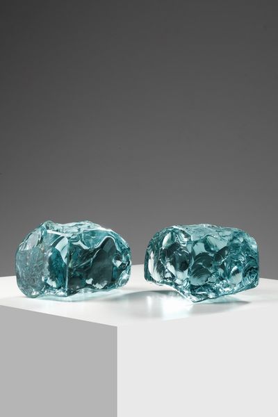 FONTANA ARTE : Coppia di fermalibri  - Asta Asta 364 | DESIGN E ARTI DECORATIVE DEL NOVECENTO - DESIGN (Online) Online - Associazione Nazionale - Case d'Asta italiane