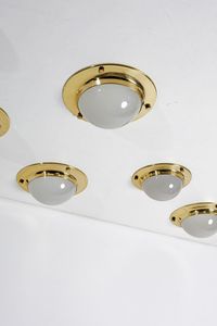 CACCIA DOMINIONI LUIGI (n. 1913) : Nove lampade a plafoniera  - Asta Asta 364 | DESIGN E ARTI DECORATIVE DEL NOVECENTO - DESIGN (Online) Online - Associazione Nazionale - Case d'Asta italiane