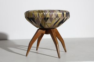 PONTI GIO (1891 - 1979) : attribuito. Sgabello  - Asta Asta 364 | DESIGN E ARTI DECORATIVE DEL NOVECENTO - DESIGN (Online) Online - Associazione Nazionale - Case d'Asta italiane