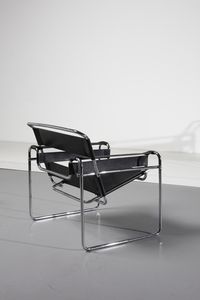 BREUER MARCEL LAJOS (1902 - 1981) : Coppia di poltrone Wassily per Bononia  - Asta Asta 364 | DESIGN E ARTI DECORATIVE DEL NOVECENTO - DESIGN (Online) Online - Associazione Nazionale - Case d'Asta italiane