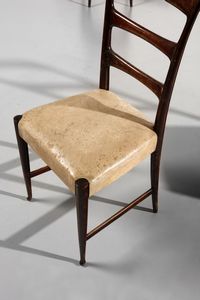 BUFFA PAOLO (1903 - 1970) : Sei sedie  - Asta Asta 364 | DESIGN E ARTI DECORATIVE DEL NOVECENTO - DESIGN (Online) Online - Associazione Nazionale - Case d'Asta italiane
