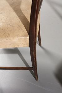 BUFFA PAOLO (1903 - 1970) : Sei sedie  - Asta Asta 364 | DESIGN E ARTI DECORATIVE DEL NOVECENTO - DESIGN (Online) Online - Associazione Nazionale - Case d'Asta italiane