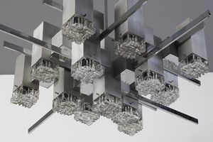 SCIOLARI GAETANO : Lampada a sospensione  - Asta Asta 364 | DESIGN E ARTI DECORATIVE DEL NOVECENTO - DESIGN (Online) Online - Associazione Nazionale - Case d'Asta italiane