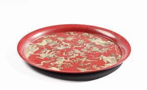 FORNASETTI PIERO (1913 - 1988) : Vassoio  - Asta Asta 364 | DESIGN E ARTI DECORATIVE DEL NOVECENTO - DESIGN (Online) Online - Associazione Nazionale - Case d'Asta italiane