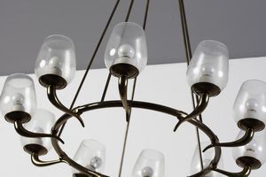 ARREDOLUCE : attribuito. Lampada a sospensione  - Asta Asta 364 | DESIGN E ARTI DECORATIVE DEL NOVECENTO - DESIGN (Online) Online - Associazione Nazionale - Case d'Asta italiane