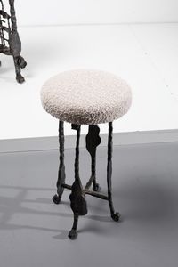 BENETTON SIMON (n. 1933) : Consolle con sgabello  - Asta Asta 364 | DESIGN E ARTI DECORATIVE DEL NOVECENTO - DESIGN (Online) Online - Associazione Nazionale - Case d'Asta italiane