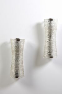 VENINI : Coppia di appliques  - Asta Asta 364 | DESIGN E ARTI DECORATIVE DEL NOVECENTO - DESIGN (Online) Online - Associazione Nazionale - Case d'Asta italiane