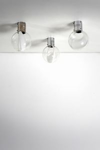 ZUCCHERI TONI (1937 - 2008) - Tre plafoniere for Venini