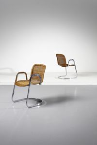 RIZZO WILLY (1928 - 2013) - attribuito. Coppia di poltroncine per Cidue