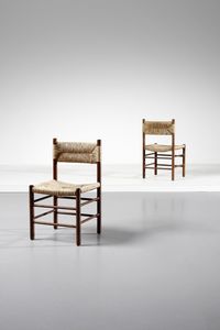 AGNOLI TITO (1931 - 2012) - Coppia di sedie LS4/B