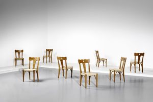 BUFFA PAOLO (1903 - 1970) - nello stile di. Otto sedie