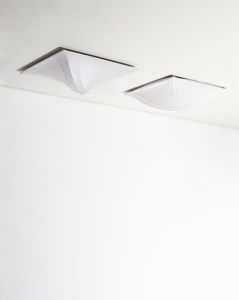 TAKAHAMA KAZUHIDE (n. 1930) - Coppia di lampade a plafoniera Saori per Sirrah