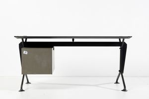 GRUPPO BBPR (n. 1932) : Scrivania Arco per Olivetti Synthesis  - Asta Asta 364 | DESIGN E ARTI DECORATIVE DEL NOVECENTO - DESIGN (Online) Online - Associazione Nazionale - Case d'Asta italiane