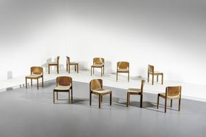 MAGISTRETTI VICO (1920 - 2006) - Dieci sedie 122 per Cassina