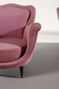 MANIFATTURA ITALIANA : Coppia di poltrone  - Asta Asta 364 | DESIGN E ARTI DECORATIVE DEL NOVECENTO - DESIGN (Online) Online - Associazione Nazionale - Case d'Asta italiane