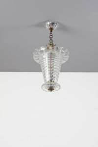 TOSO AURELIANO (1884 - 1979) : Coppia di lampade a sospensione  - Asta Asta 364 | DESIGN E ARTI DECORATIVE DEL NOVECENTO - DESIGN (Online) Online - Associazione Nazionale - Case d'Asta italiane