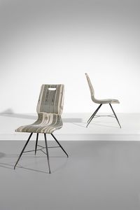 BUZZI TOMASO (1900 - 1981) - attribuito. Coppia di sedie