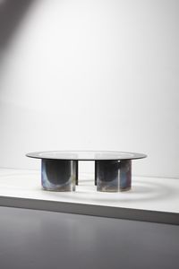 CACCIA DOMINIONI LUIGI (n. 1913) : Tavolino da salotto T20 Fascia Specchiata per Azucena  - Asta Asta 364 | DESIGN E ARTI DECORATIVE DEL NOVECENTO - DESIGN (Online) Online - Associazione Nazionale - Case d'Asta italiane