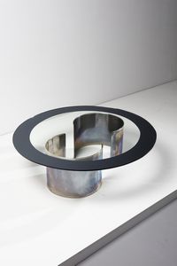 CACCIA DOMINIONI LUIGI (n. 1913) : Tavolino da salotto T20 Fascia Specchiata per Azucena  - Asta Asta 364 | DESIGN E ARTI DECORATIVE DEL NOVECENTO - DESIGN (Online) Online - Associazione Nazionale - Case d'Asta italiane